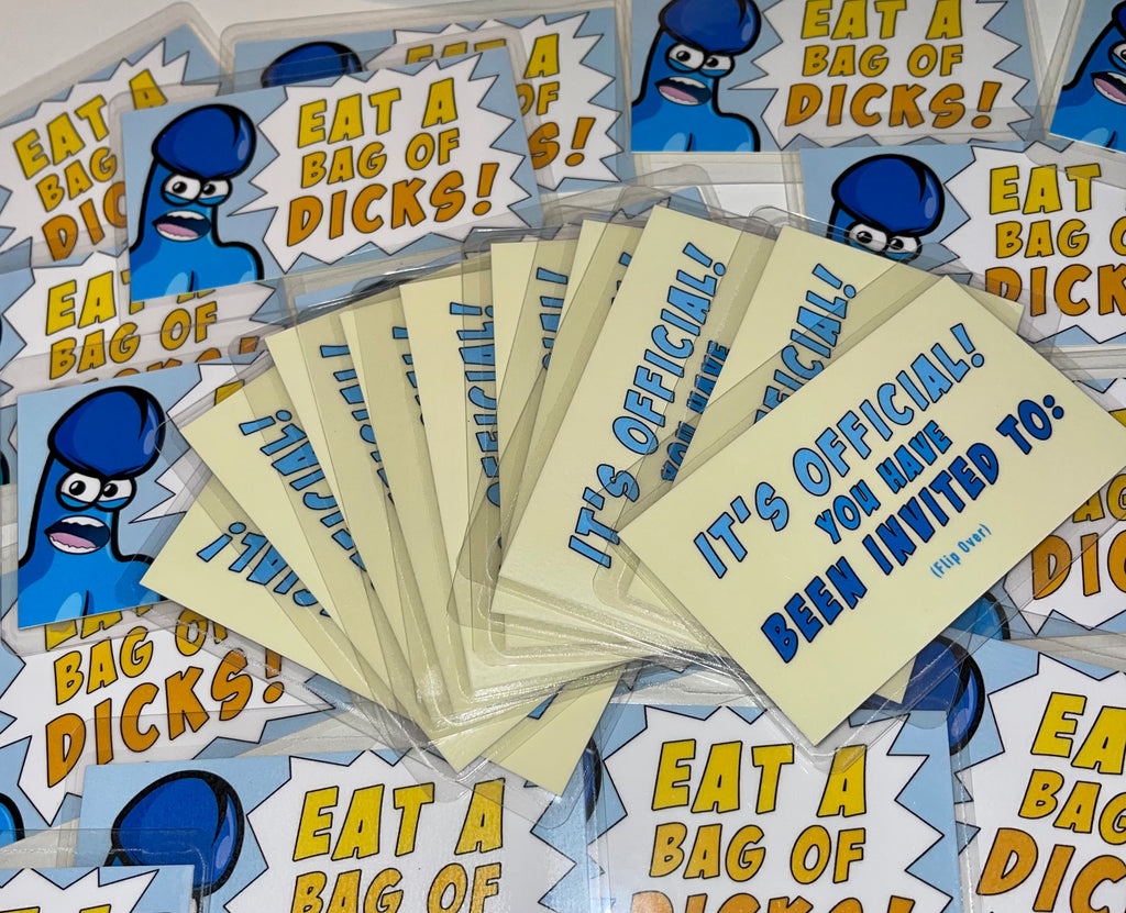 Eat A Bag Of Dicks Cards Original Prank "Eat A Bag Of Dicks" Gift Ca